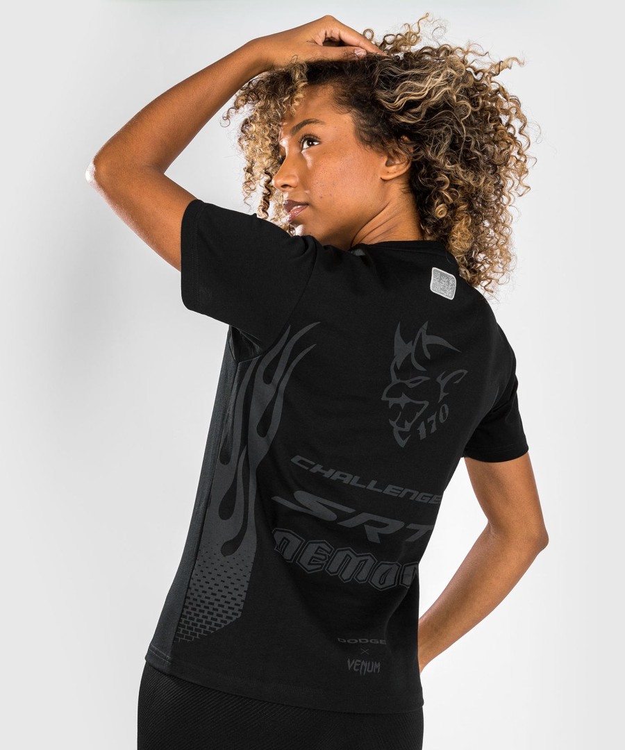 Γυναικείο t-shirt venum x dodge demon 170 - Μαύρο