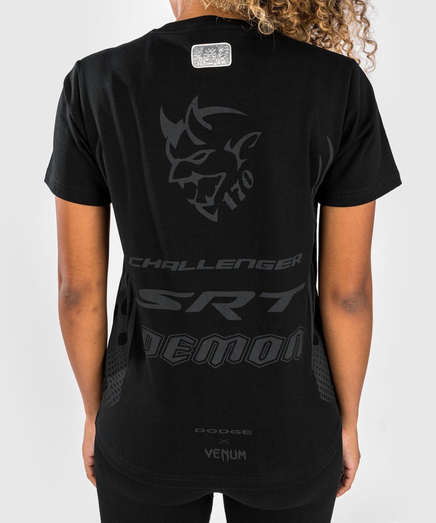 Γυναικείο t-shirt venum x dodge demon 170 - Μαύρο