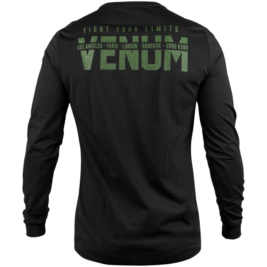 Μπλούζα venum signature - Μακριά μανίκια - Μαύρο Χακί - Αποκλειστικό