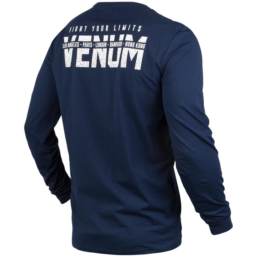 Μπλούζα venum signature - Μακρυμάνικη - ΜπλεΛευκό