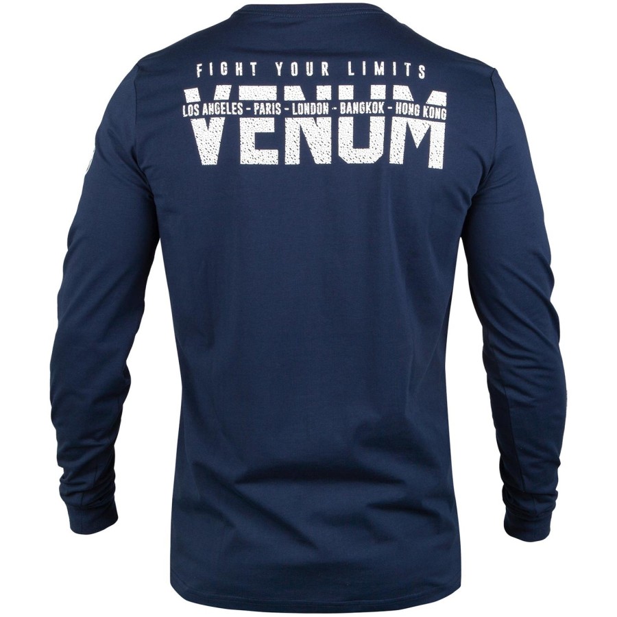 Μπλούζα venum signature - Μακρυμάνικη - ΜπλεΛευκό