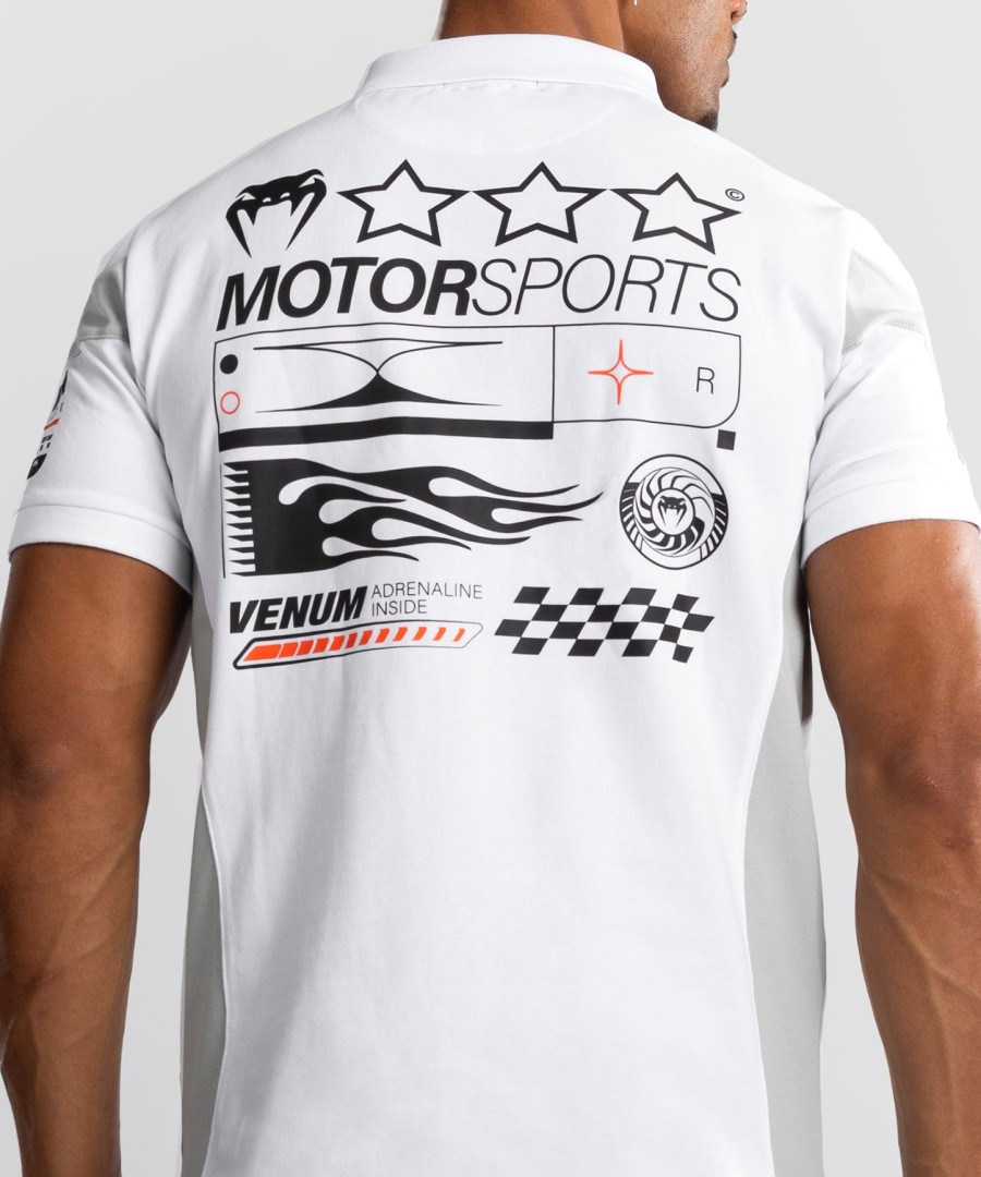 Πόλο venum motorsport cotton - Λευκό