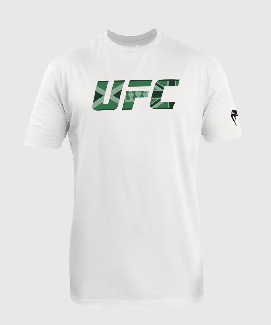 Άνδρες ufc unrivaled by venum Λευκό t-shirt leon edwards