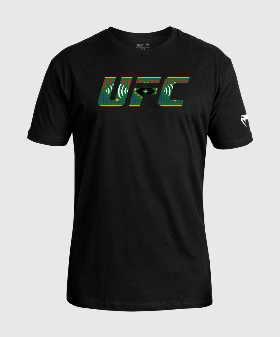 Ανδρικό ufc unrivaled by venum Μαύρο t-shirt dricus du plessis
