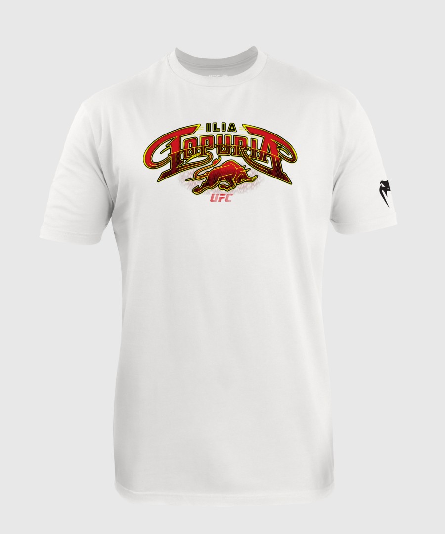 Ανδρικό ufc unrivaled by venum white t-shirt ilia topuria
