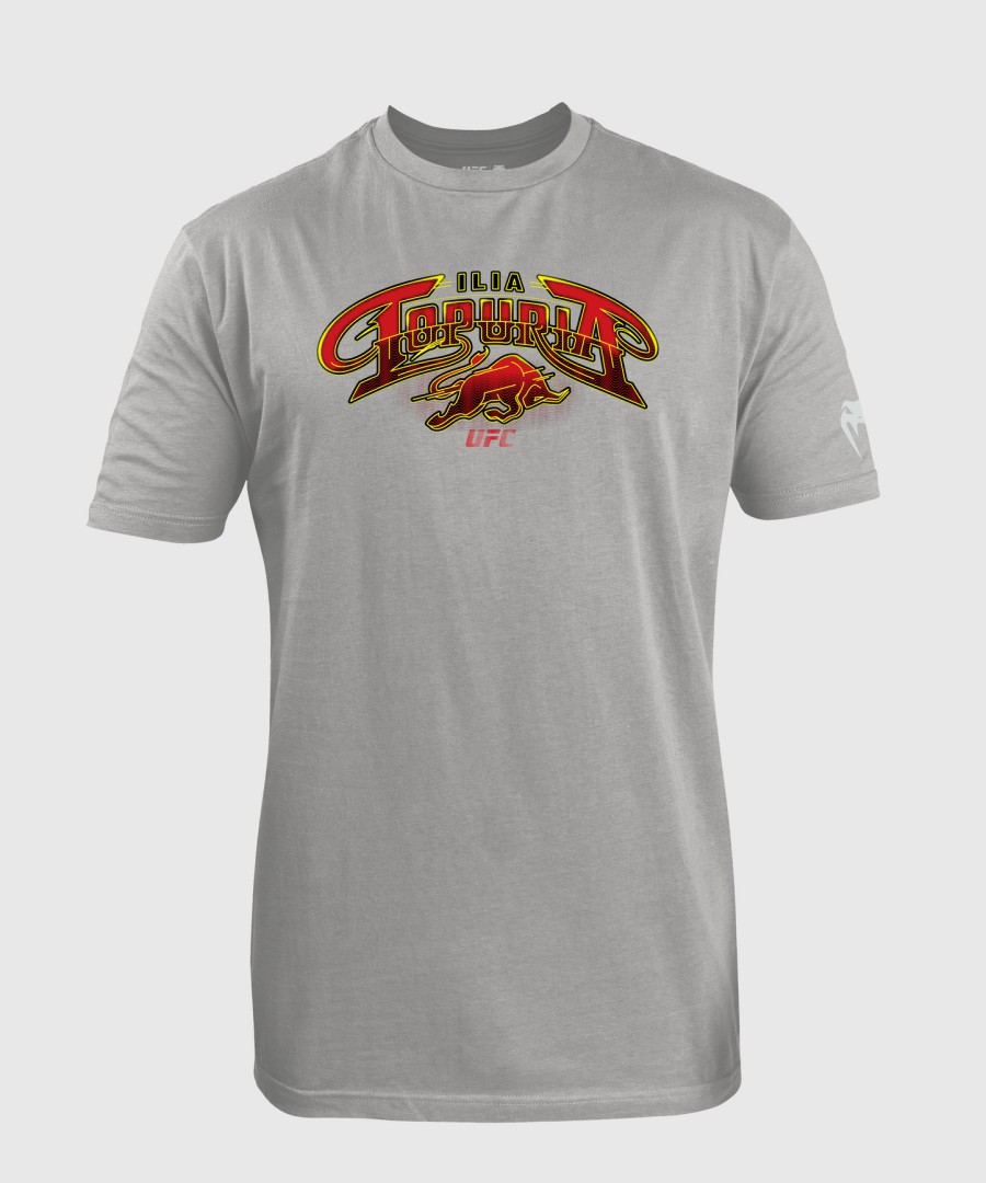 Ανδρικό ufc unrivaled by venum heather grey t-shirt ilia topuria