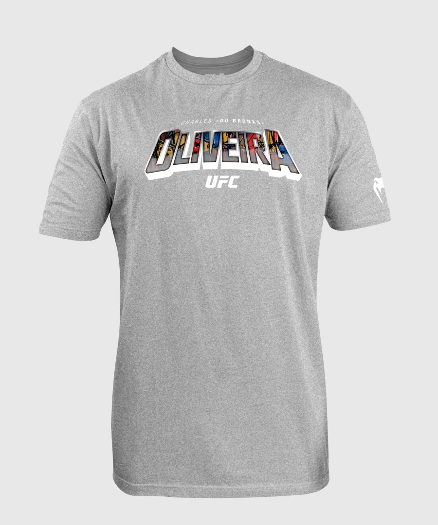 Ανδρικό t-shirt ufc unrivaled by venum heather grey charles oliveira