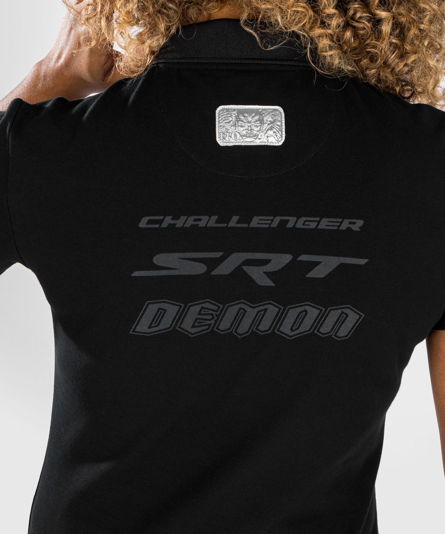 Γυναικείο Πόλο Μπλουζάκι venum x dodge demon 170 - Μαύρο