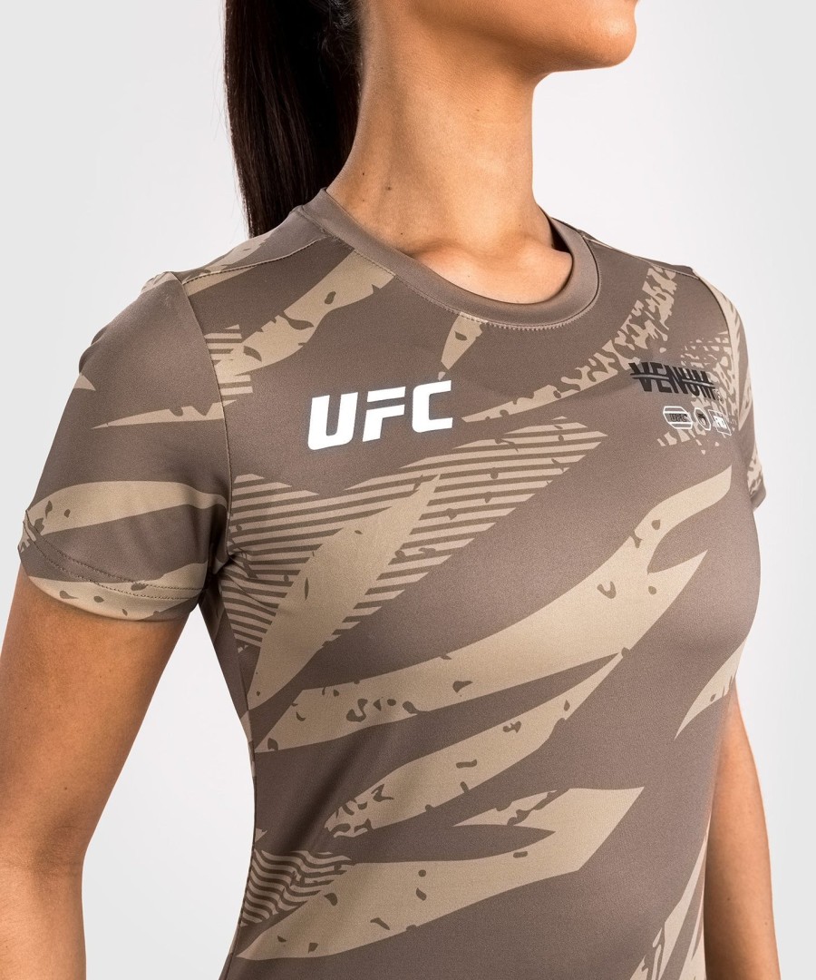 Γυναικείο μπλουζάκι ufc adrenaline by venum fight week dry-tech - desert camo
