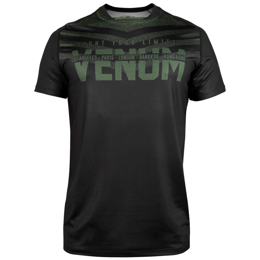 Μπλούζα venum signature dry tech - Μαύρο Χακί - Αποκλειστικό