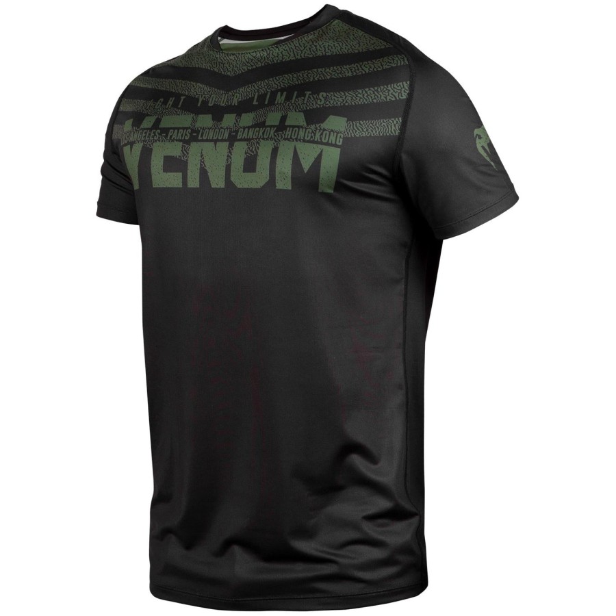 Μπλούζα venum signature dry tech - Μαύρο Χακί - Αποκλειστικό