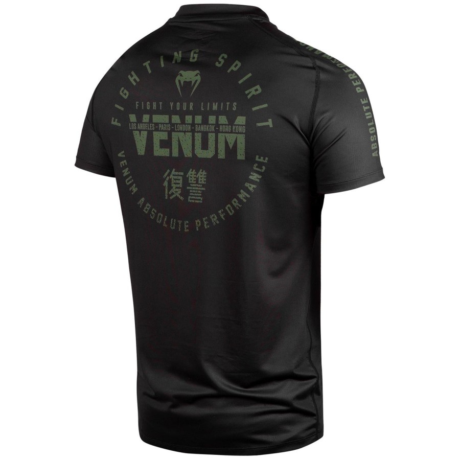 Μπλούζα venum signature dry tech - Μαύρο Χακί - Αποκλειστικό