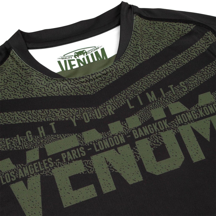 Μπλούζα venum signature dry tech - Μαύρο Χακί - Αποκλειστικό
