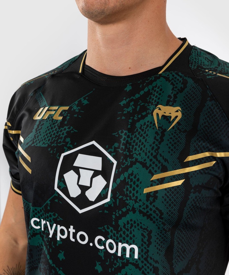Φανέλα ufc adrenaline by venum authentic fight night men - emerald edition - ΠράσινοΜαύροΧρυσό
