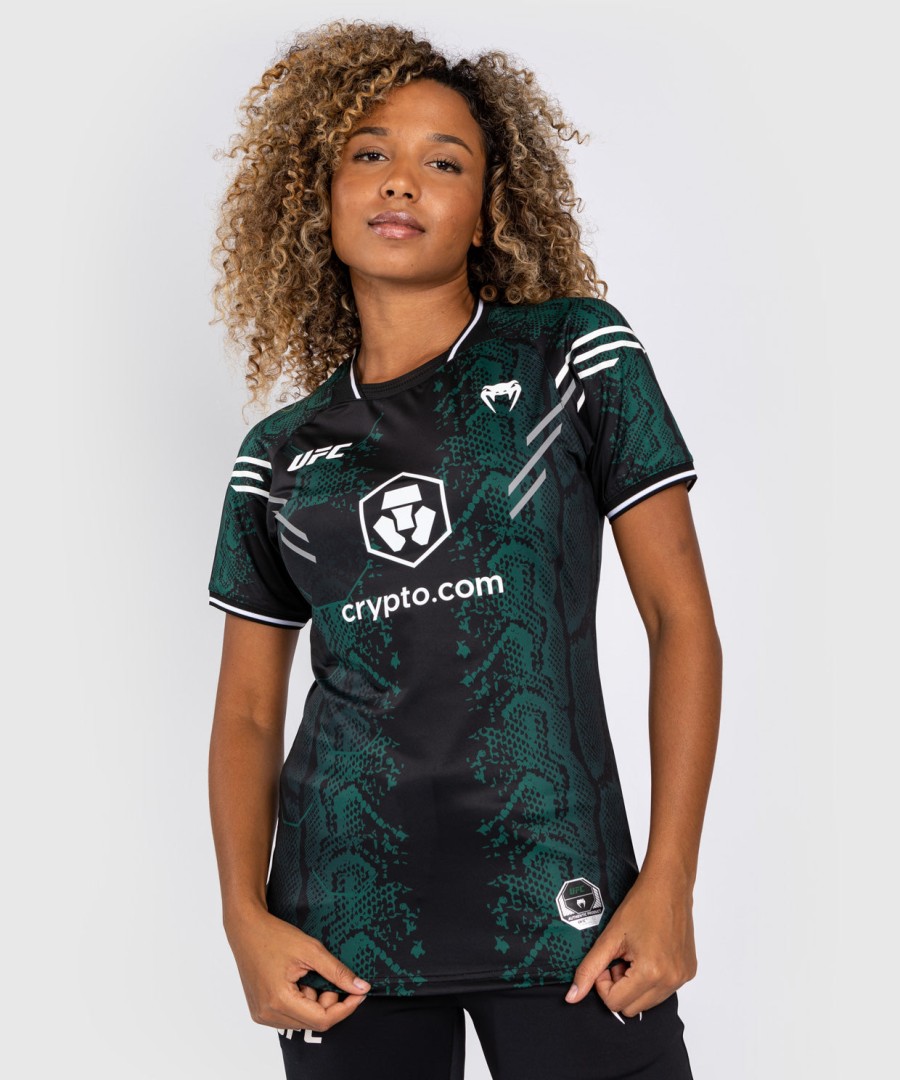 Φανέλα ufc adrenaline by venum authentic fight night women walkout - emerald edition - ΠράσινοΜαύρο