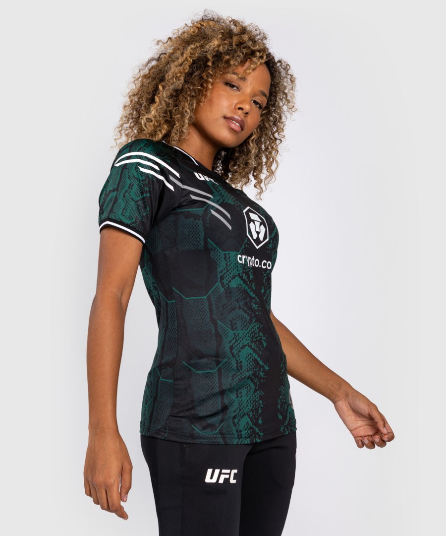 Φανέλα ufc adrenaline by venum authentic fight night women walkout - emerald edition - ΠράσινοΜαύρο