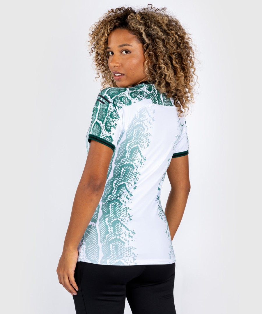 Φανέλα ufc adrenaline by venum authentic fight night women walkout - emerald edition - ΛευκόΠράσινο