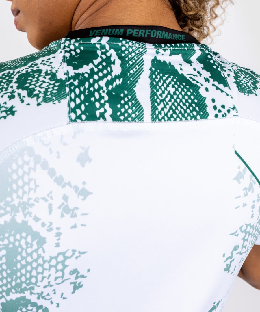 Φανέλα ufc adrenaline by venum authentic fight night women walkout - emerald edition - ΛευκόΠράσινο