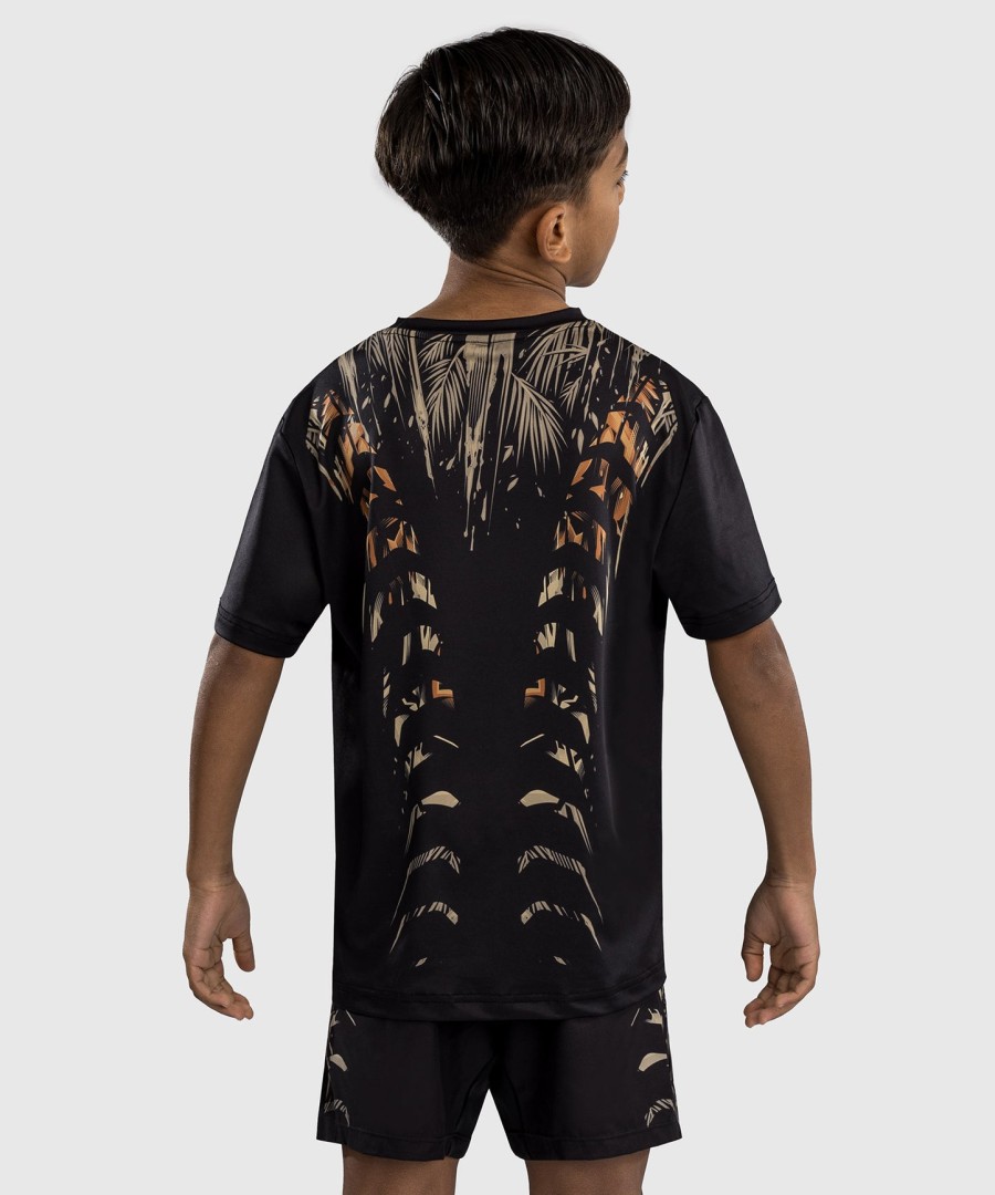 Παιδικό t-shirt venum tiger dry tech - ΜαύροΝέον Πορτοκαλί