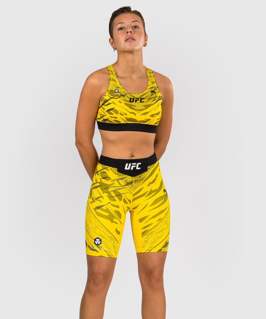 ufc fusion by venum authentic fight night Γυναικείο Σορτς vale tudo - Μακριά Γραμμή - Κίτρινο