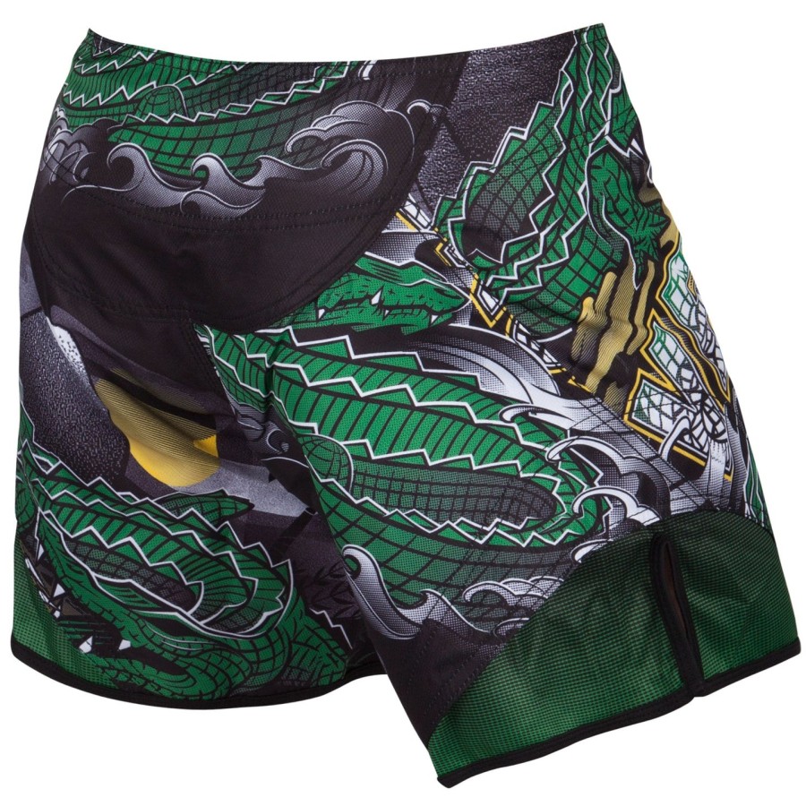 Σορτς venum crocodile fightshorts - ΜαύροΠράσινο