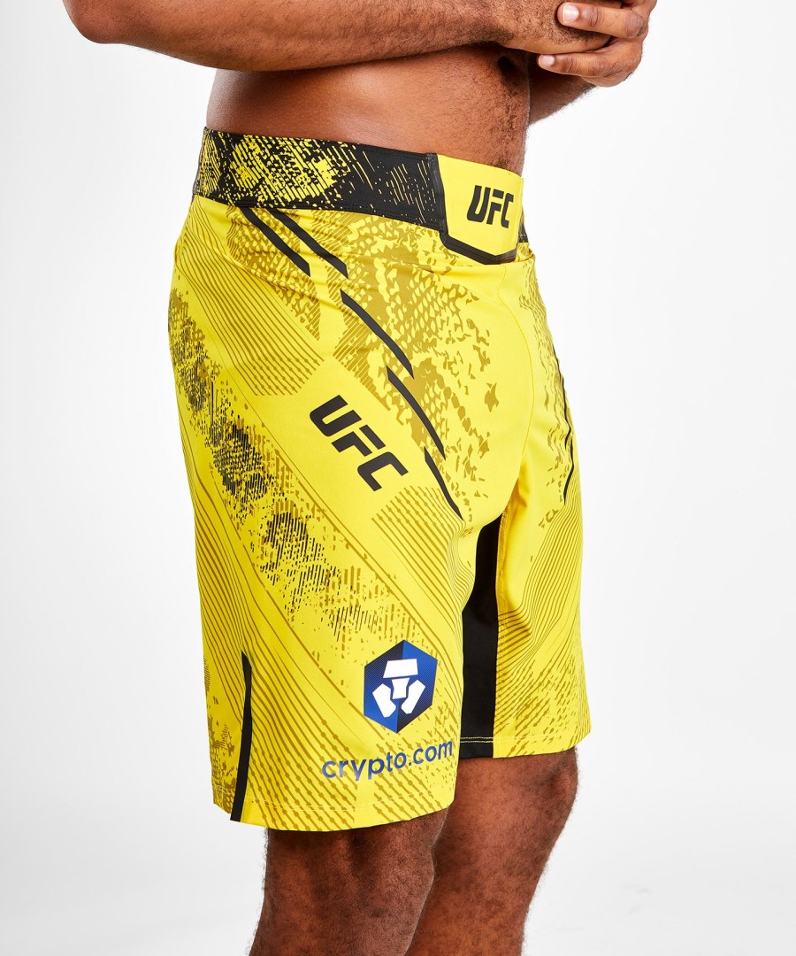 ufc adrenaline από venum Εξατομικευμένο Αυθεντικό fight night Ανδρικό Σορτς fight - Μακριά Γραμμή - Κίτρινο