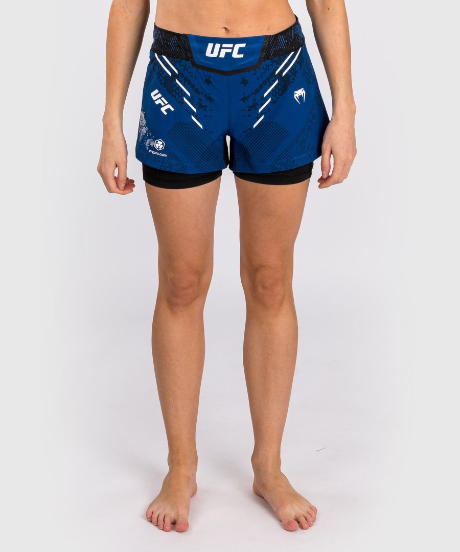 ufc adrenaline by venum Εξατομικευμένο Αυθεντικό fight night Γυναικείο Σορτς fight – Μπλε