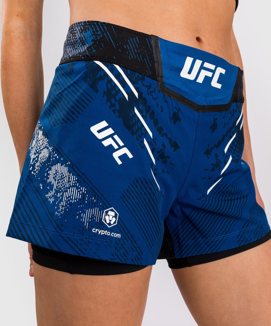 ufc adrenaline by venum Εξατομικευμένο Αυθεντικό fight night Γυναικείο Σορτς fight – Μπλε