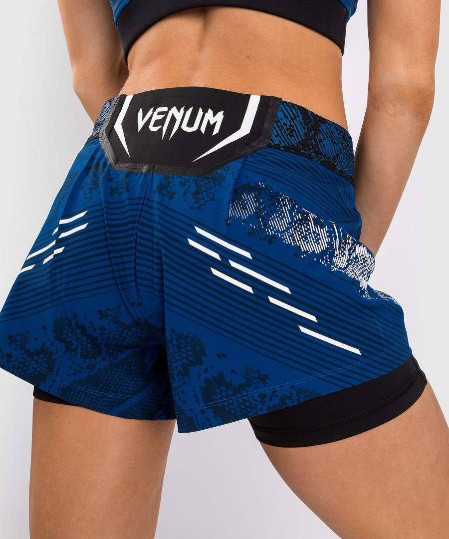 ufc adrenaline by venum Εξατομικευμένο Αυθεντικό fight night Γυναικείο Σορτς fight – Μπλε