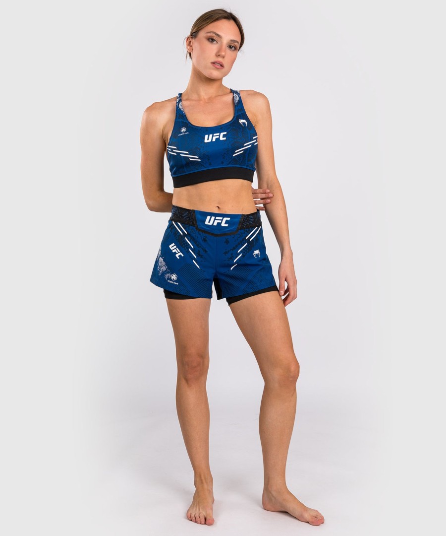 ufc adrenaline by venum Εξατομικευμένο Αυθεντικό fight night Γυναικείο Σορτς fight – Μπλε