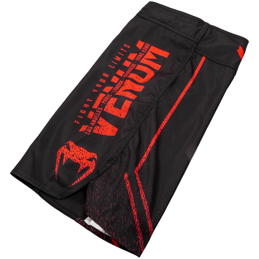 Παιδικό Σορτς venum signature fightshorts - ΜαύροΚόκκινο