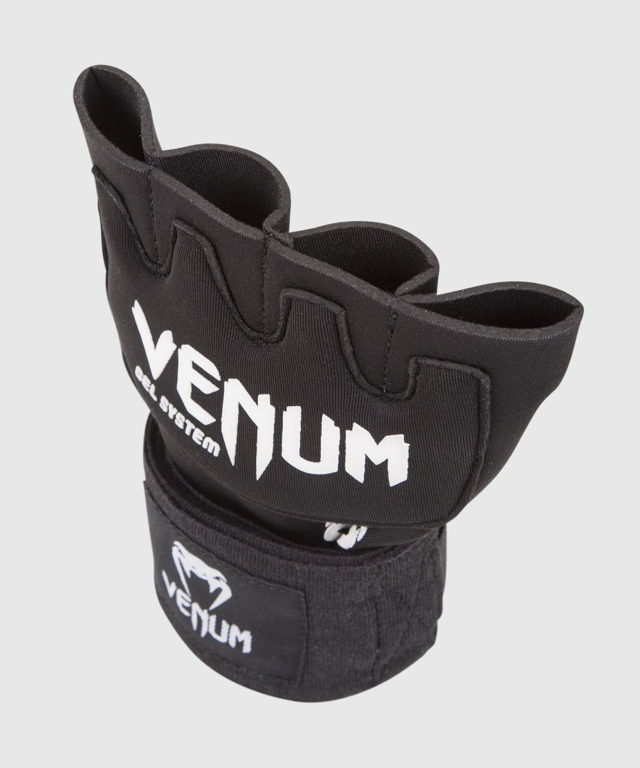 Γάντια venum kontact gel wrap Ένα μέγεθος που ταιριάζει στους περισσότερους - Μαύρο