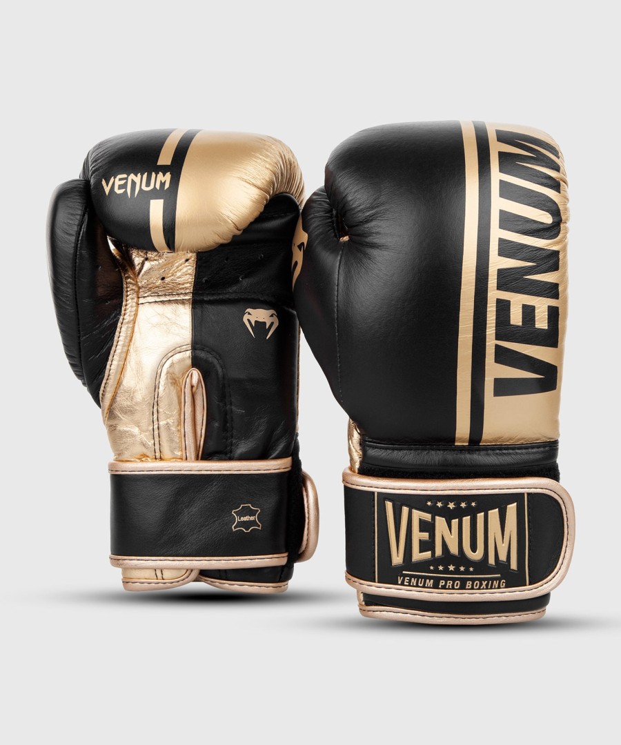 Γάντια πυγμαχίας venum shield pro με velcro - ΜαύροΧρυσό