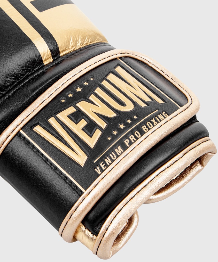Γάντια πυγμαχίας venum shield pro με velcro - ΜαύροΧρυσό