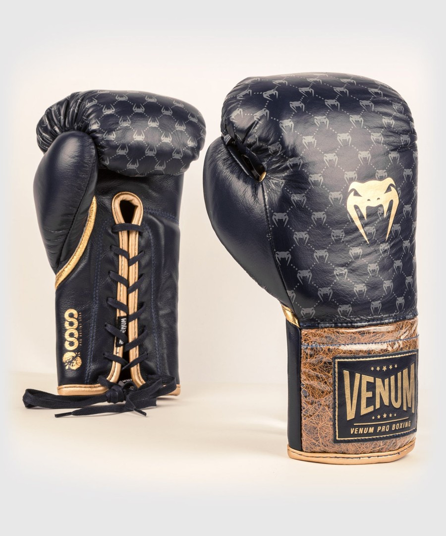 Γάντια πυγμαχίας venum coco monogram pro με κορδόνια - state blue