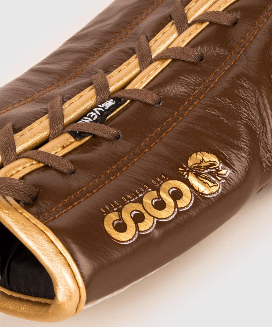 Γάντια πυγμαχίας venum coco monogram pro με κορδόνια - grizzly brown