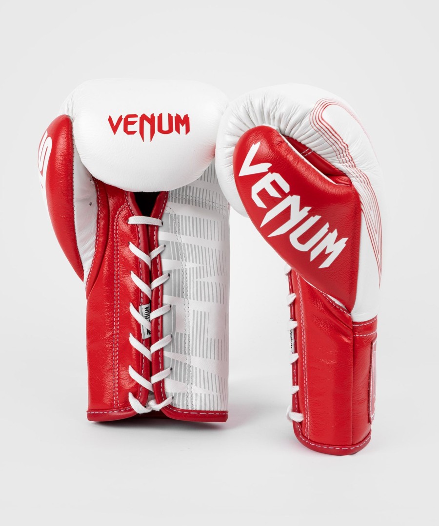 Γάντια πυγμαχίας rws x venum Επίσημα με Κορδόνια - Λευκά