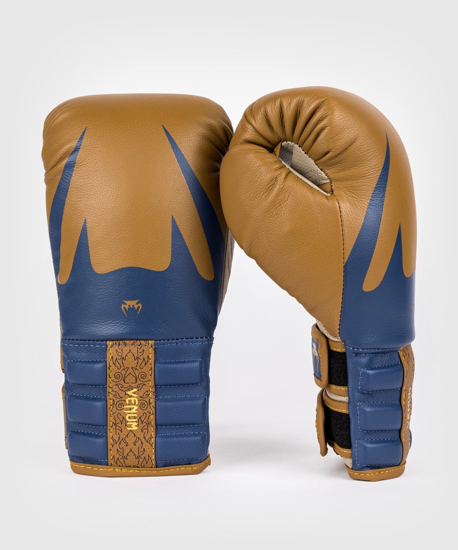 Γάντια πυγμαχίας venum reverso - camel royal blue