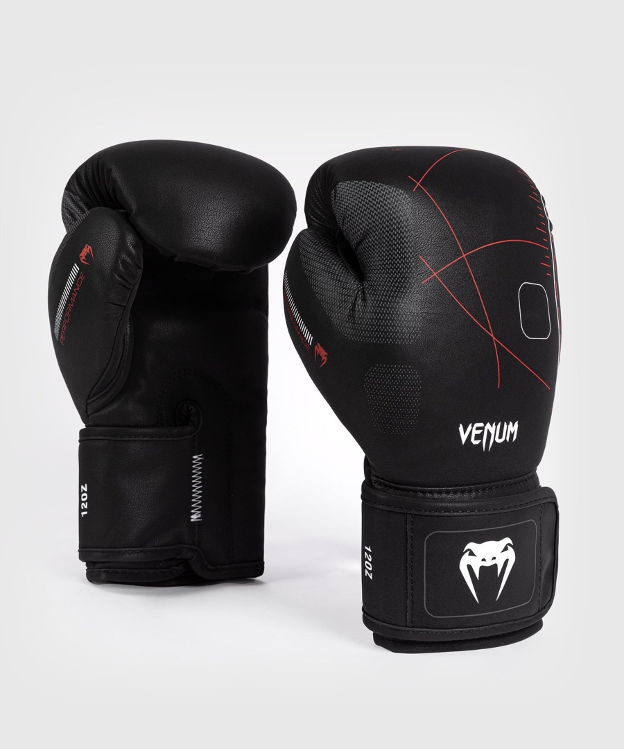 Γάντια πυγμαχίας venum tactical xt - ΜαύροΦωτιά Κόκκινο