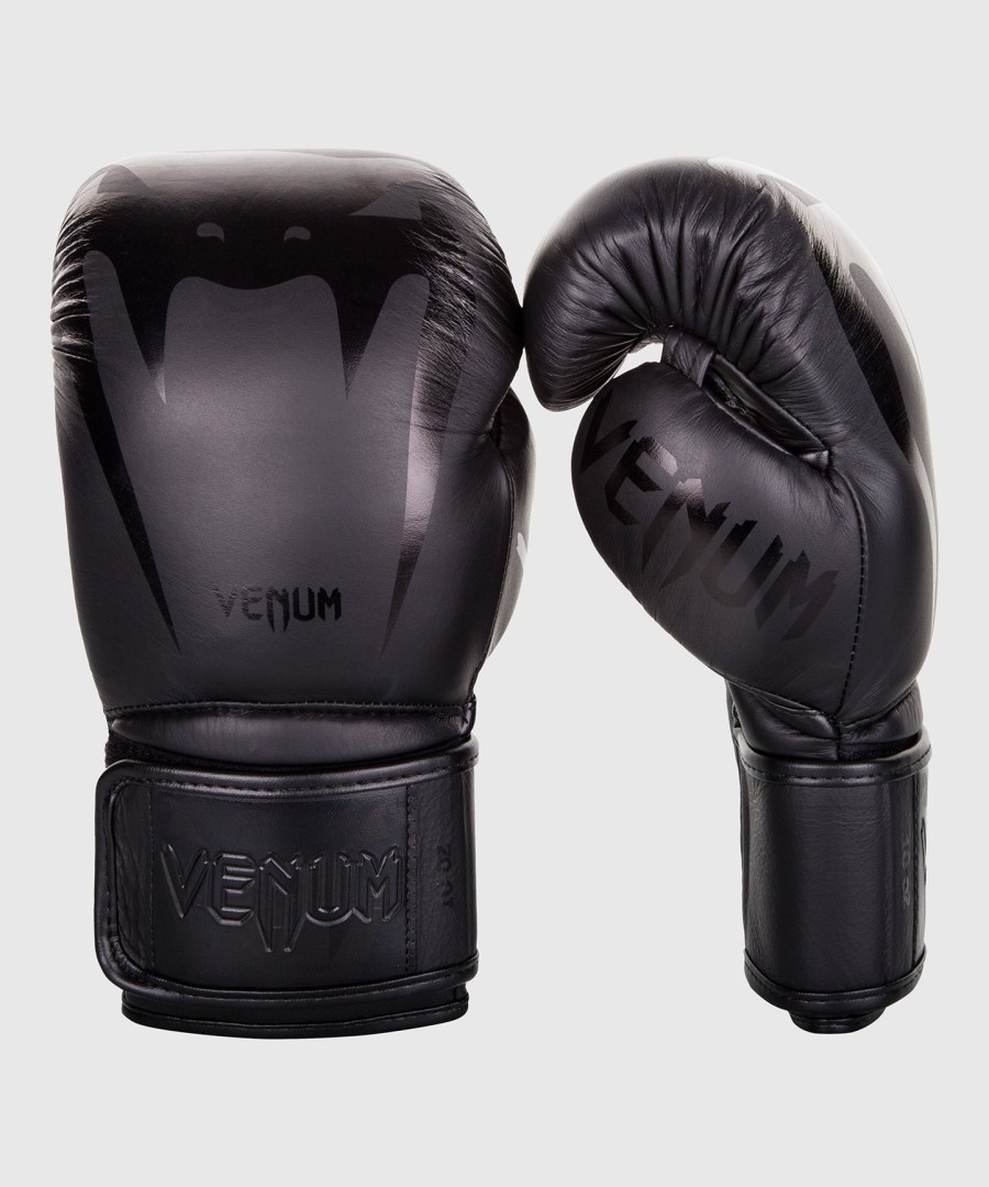 Γάντια πυγμαχίας venum giant 3.0 - Δέρμα nappa - ΜαύροΜαύρο