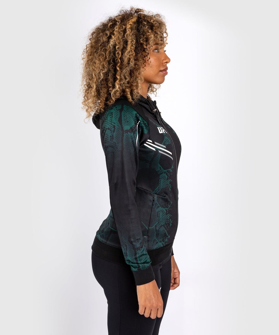 Φούτερ με κουκούλα ufc adrenaline by venum authentic fight night women walkout - emerald edition - ΠράσινοΜαύρο
