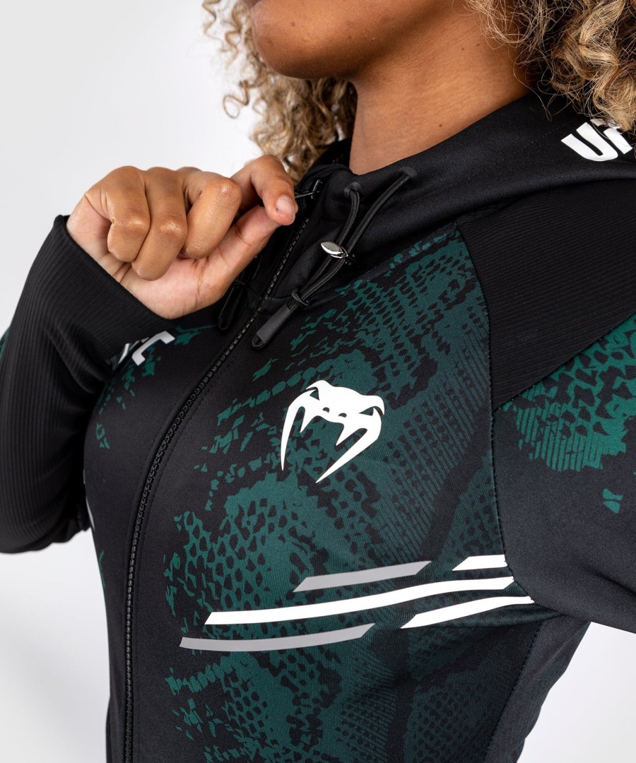 Φούτερ με κουκούλα ufc adrenaline by venum authentic fight night women walkout - emerald edition - ΠράσινοΜαύρο