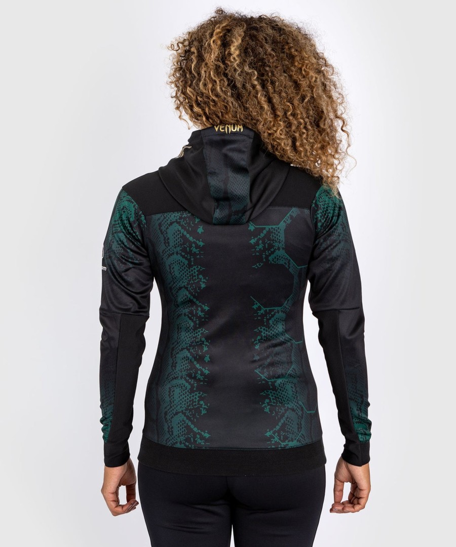 Φούτερ με κουκούλα ufc adrenaline by venum authentic fight night women walkout - emerald edition - ΠράσινοΜαύροΧρυσό