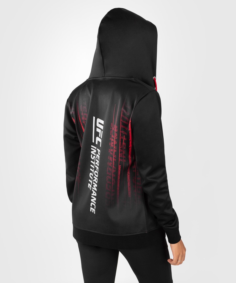 ufc venum performance institute 2.0 Γυναικείο Φούτερ με Κουκούλα με Φερμουάρ - ΜαύροΚόκκινο