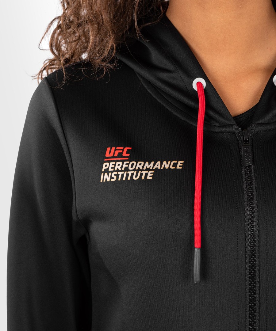 ufc venum performance institute 2.0 Γυναικείο Φούτερ με Κουκούλα με Φερμουάρ - ΜαύροΚόκκινο