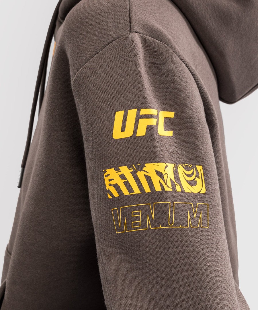 ufc fusion by venum fight week Γυναικείο Φούτερ με Κουκούλα - solid earthen brown