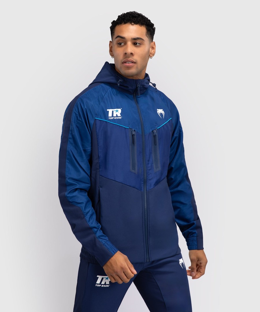 venum x top rank original Ανδρικό Φούτερ με Κούκλα και Φερμουάρ - Μπλε Σκούρο Μπλε