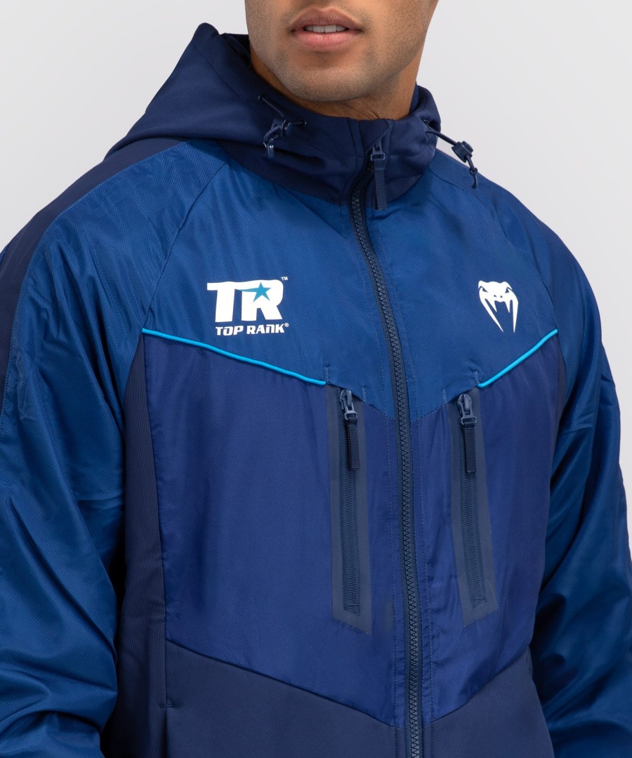 venum x top rank original Ανδρικό Φούτερ με Κούκλα και Φερμουάρ - Μπλε Σκούρο Μπλε