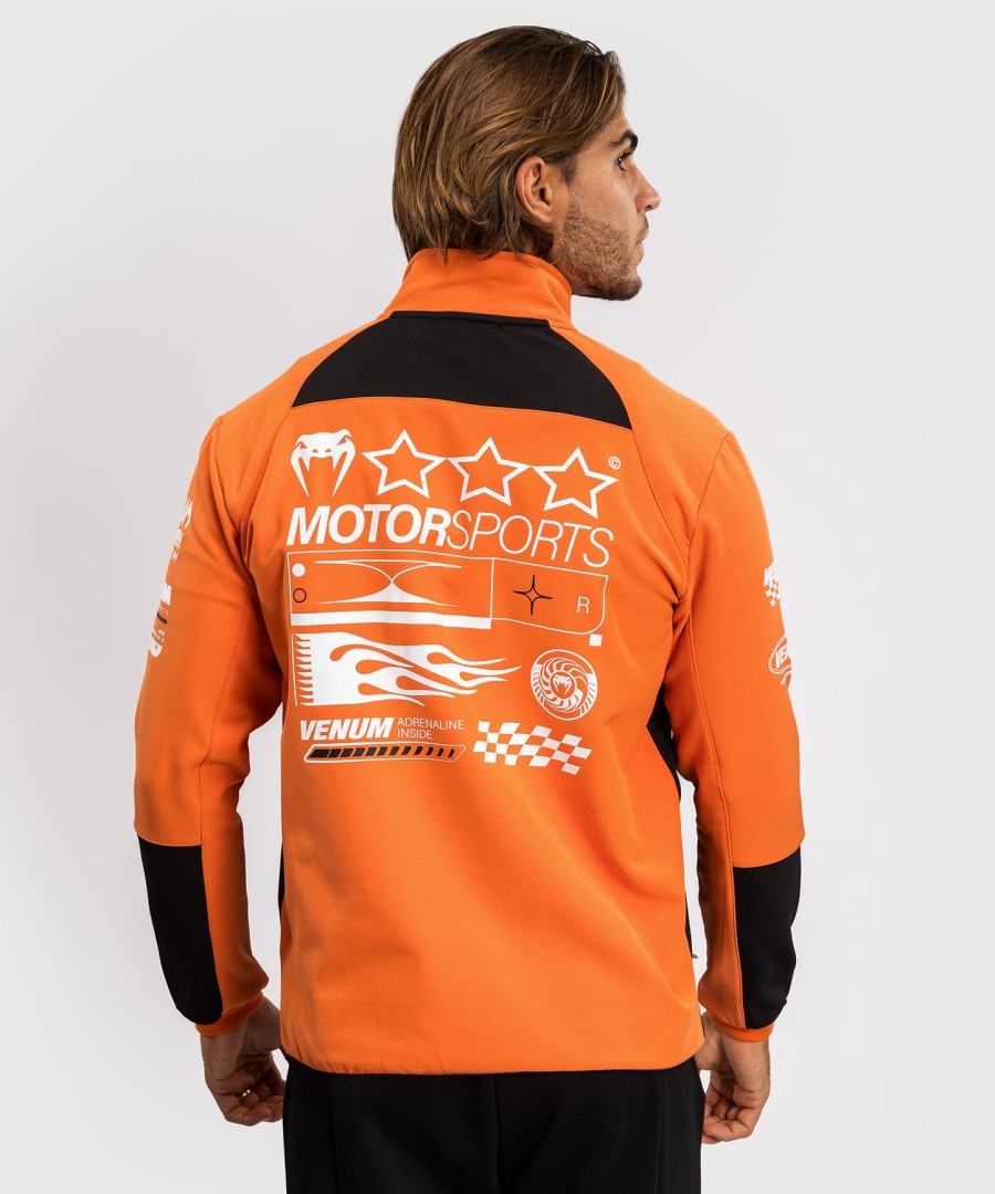 venum motorsport softshell jacket - tangerine