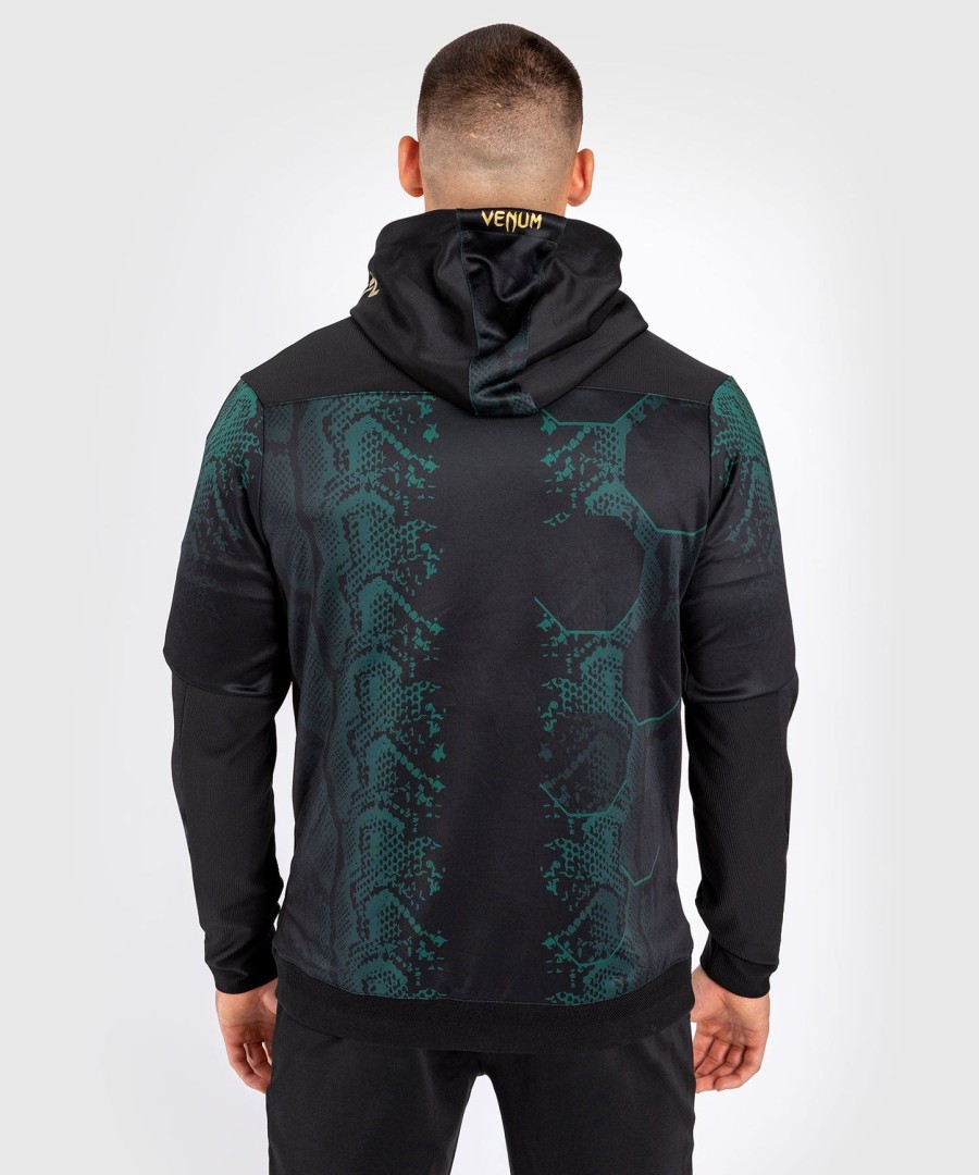 Φούτερ με κουκούλα ufc adrenaline by venum authentic fight night men walkout - emerald edition - ΠράσινοΜαύροΧρυσό